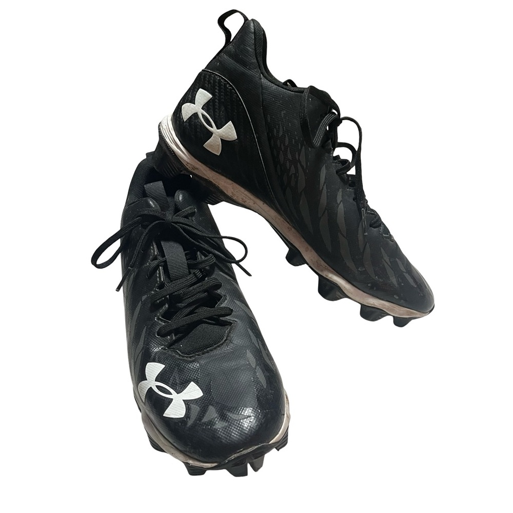 Under Armour Black and White Football Cleats